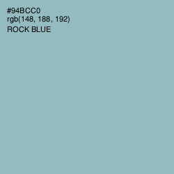 #94BCC0 - Rock Blue Color Image